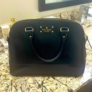 Kate Spade New York Wellesley Small Rachelle Leather Handbag WKRU2485 Black